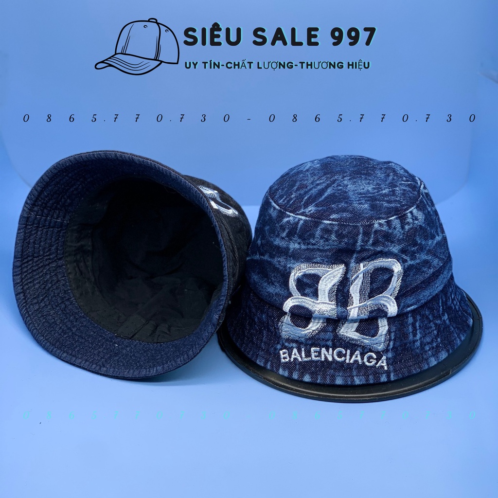 MŨ BUCKET JEAN CỤP LOGO BAA - LENN MẪU MỚI HOT THỜI TRANG CAO CẤP HÀN QUỐC