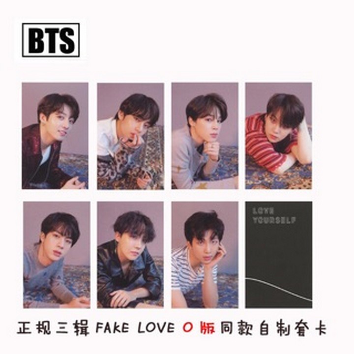 (ngẫu nhiên) Card bts fake love hai mặt in hình nhóm nhạc hàn quốc quà tặng xinh xắn dễ thương | BigBuy360 - bigbuy360.vn