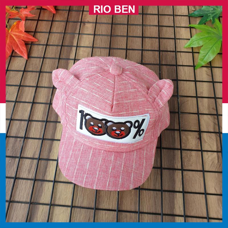 Nón bé nhỏ có tai kute, bé từ 1-3 tuổi RBN029