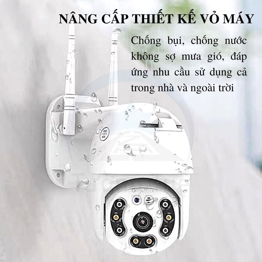 Camera IP Wifi V380 Pro, Cam Hisee SE Dùng Ngoài Trời Trong Nhà Xoay 360 - Đèn Hồng Ngoại Ban Đêm- Phát Hiện Chuyển Động