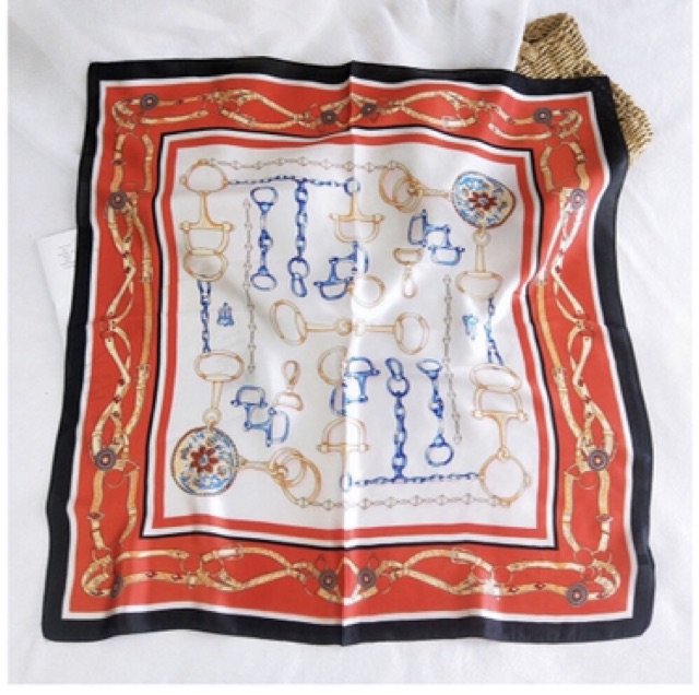 Khăn lụa vuông 70x70 turban quàng cổ,áo khăn yếm bandana thời trang đội đầu - Maben