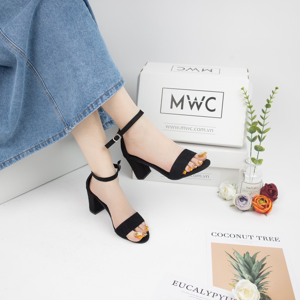Giày cao gót nữ quai ngang MWC NUCG- 3502