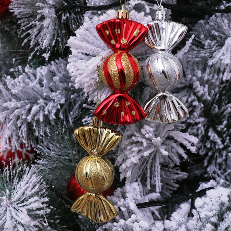 Set 5 Kẹo Nhựa Trang Trí Cây Thông Noel