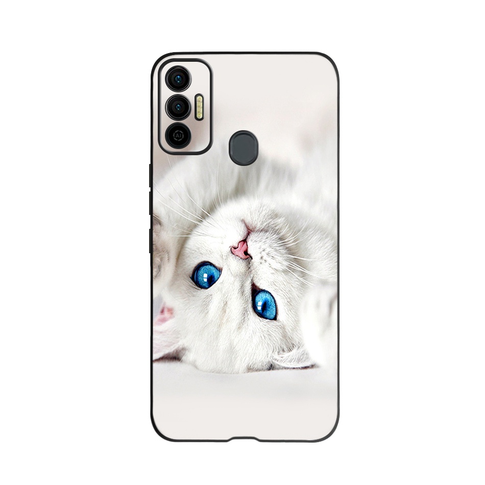 Ốp Điện Thoại Silicone TPU Mềm Họa Tiết Hoa Đáng Yêu Cho Tecno Spark 7T 7 T Spark7