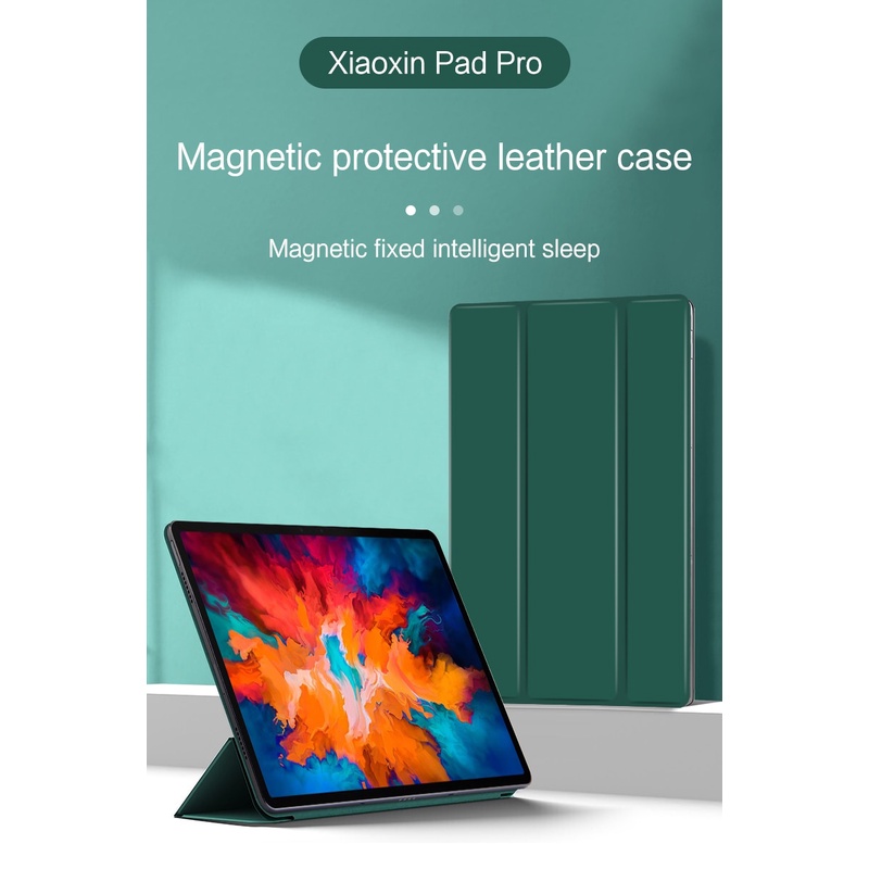 Ốp máy tính bảng siêu mỏng có giá đỡ nam châm cho Lenovo Xiaoxin Pad Pro 11.5&quot; 2021 P11 Pad Plus