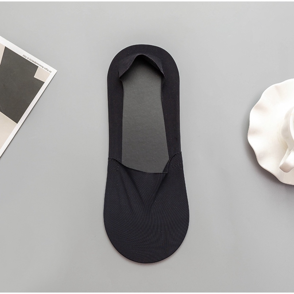 OWEN - Tất nam cổ thuyền Owen 100% cotton KHỬ MÙI - Tất đi giày lười chống tuột gót - tất mùa hè