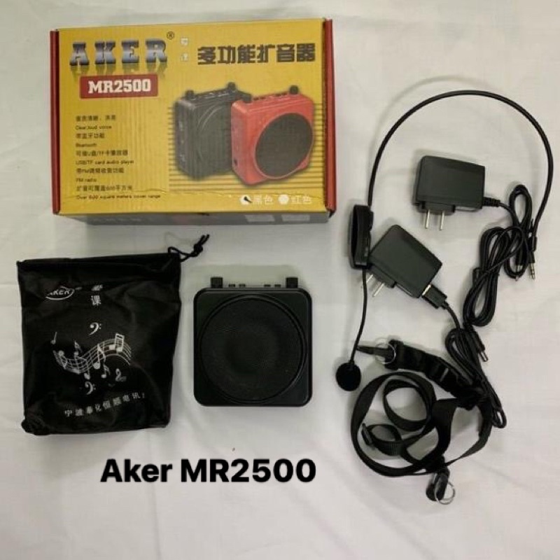 Máy trợ giảng Ko dây kèm loa AKER MR2500 ko trùng tần số