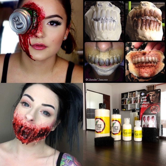 LIQUID LATEX hoá trang - Dụng cụ hoá trang vết thương chuyên nghiệp - Hoá trang HALLOWEEN - Da gia hoá trang , silicone