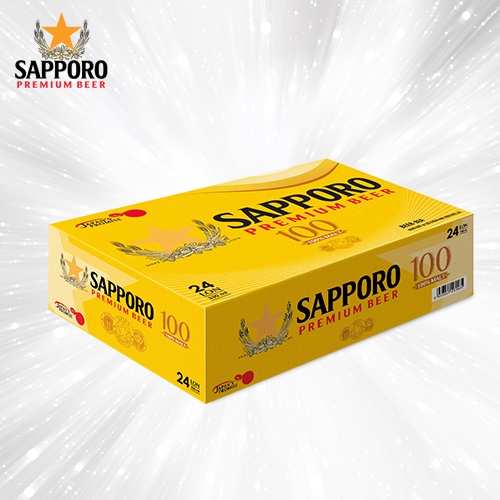 [Giảm 80k - Freeship Extra 70K] Combo 02 thùng Sapporo Premium beer 100 (24 lon/ thùng)