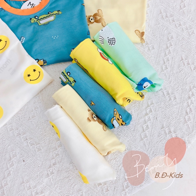 [Size 7-25kg] Bộ dài tay minky mom ❤️ freeship ❤️ Bộ dài tay thun lạnh hoạ tiết đáng yêu bé trai bé gái, bộ ngủ cho bé