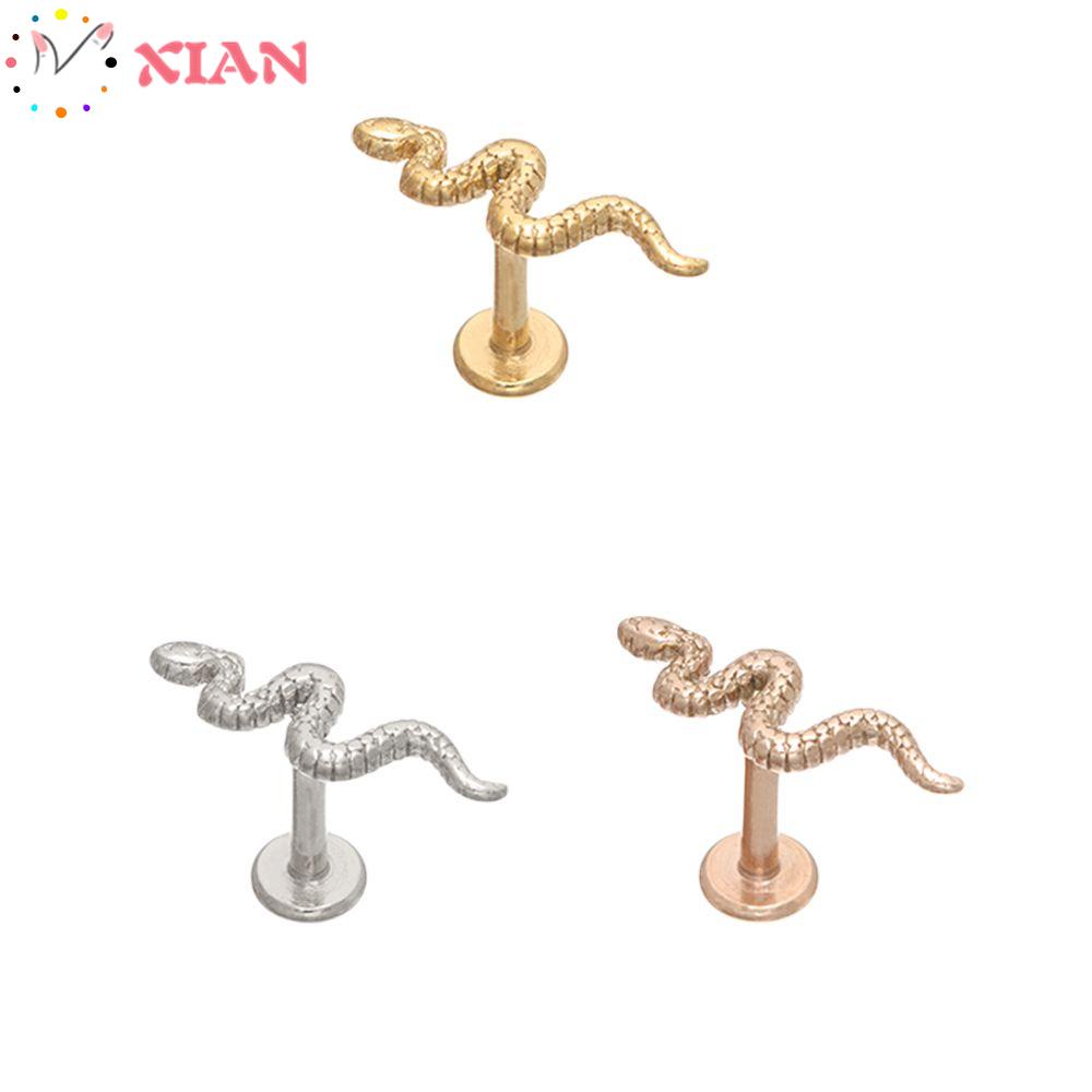 1 Khuyên Xỏ Tai/Môi/Môi Thiết Kế Hình Rắn Không Độc Hại