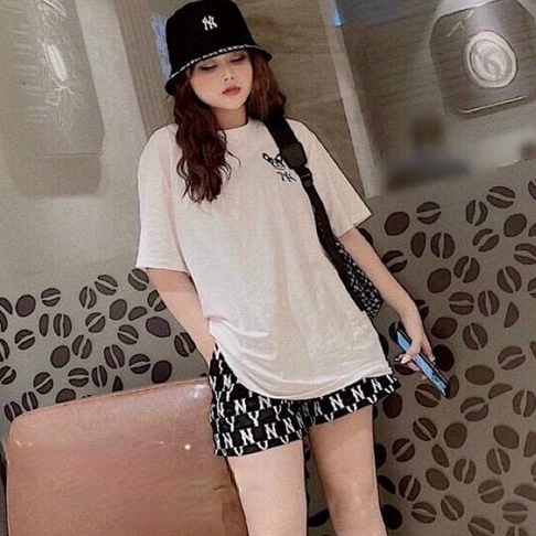 bộ đồ đùi in chữ n y mặt chó pc