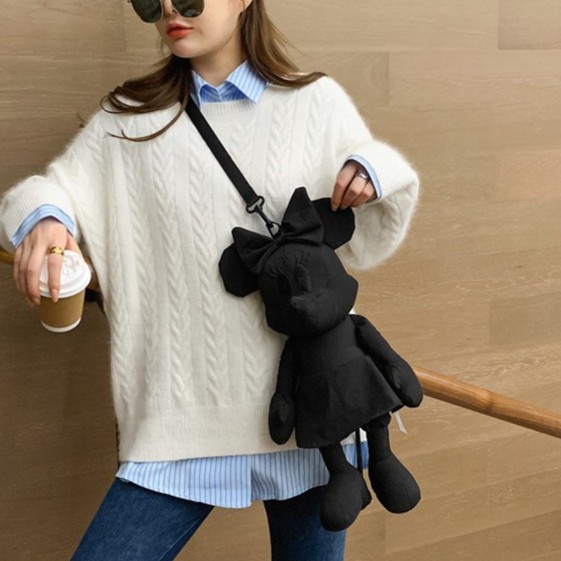Túi Đeo Chéo Một Bên Vai Hình Chuột Mickey Hoạt Hình Vui Nhộn Phong Cách Phương Tây Dành Cho Nữ 2022