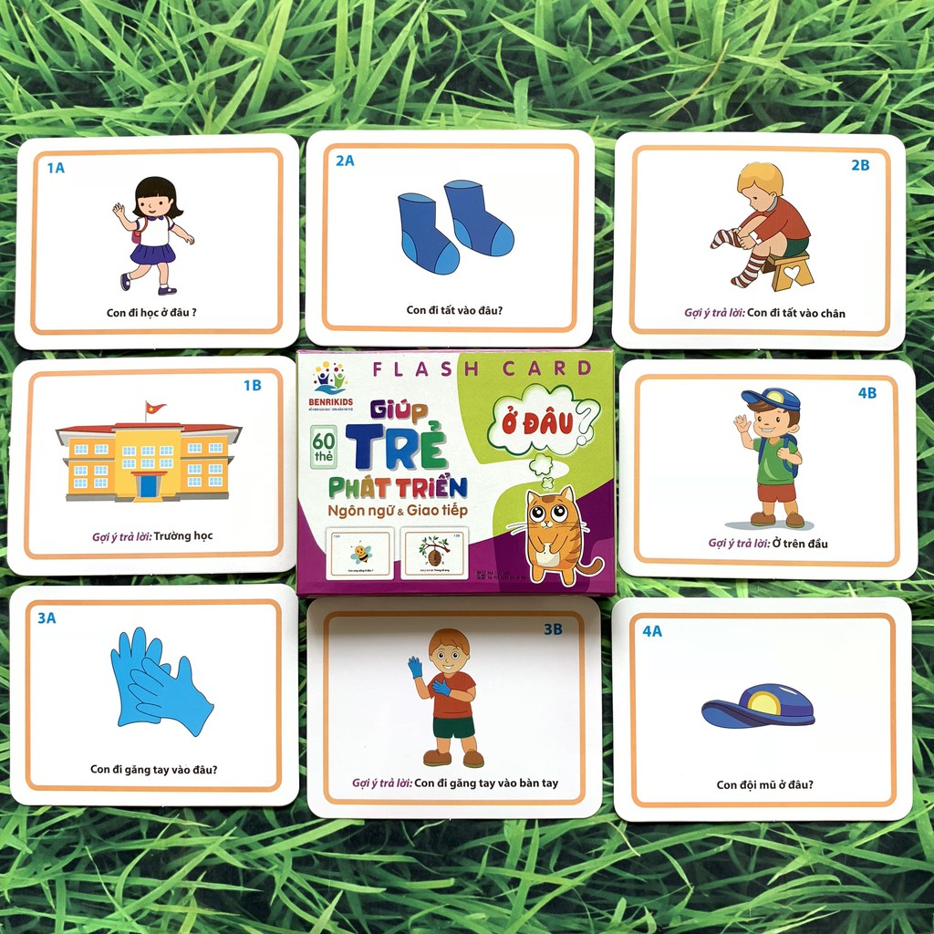 Bộ Thẻ Học Flashcard Thông Minh Giải Đáp Về Vần Đề "Ở Đâu" Cho Bé