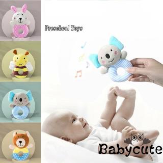 ✪B-BNewborn Infant Baby Bed Bells Soft Hanging Toys Daisy Bee Handbells Rattles Toys