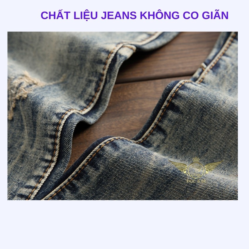 Quần jean nam ống suông cao cấp độc lạ LEVAMEN chất liệu cotton không co giãn Basic lịch lãm phối túi chéo QJ049 | BigBuy360 - bigbuy360.vn