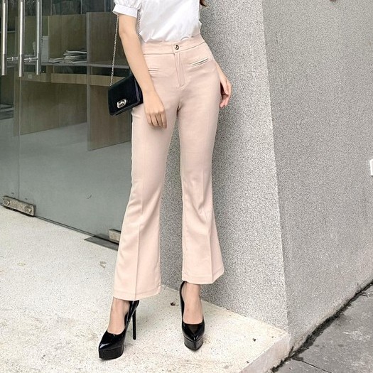 Quần Tây Ống Loe Vải Tuyết Mưa Siêu Xinh M2022 Dorastyle