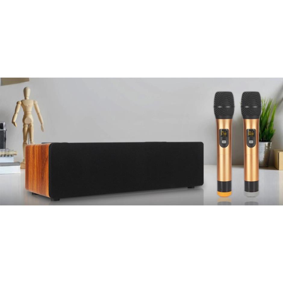 Bộ âm thanh karaoke gia đình không dây Ontekco A300 kèm 2 micro không dây- Siêu cao cấp chính hãng