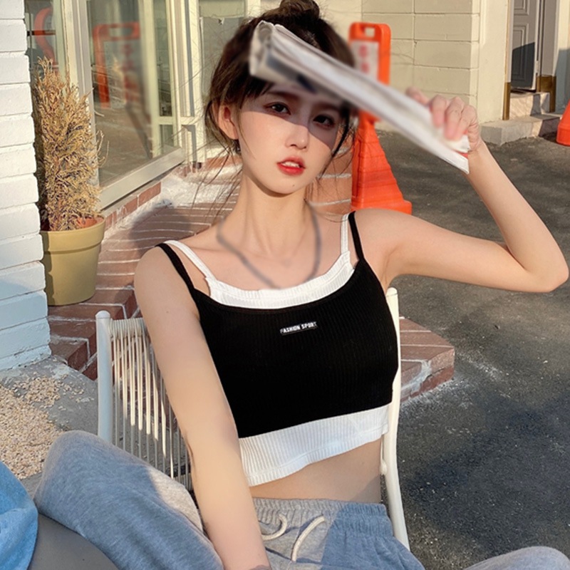 Áo Hai Dây Màu Sắc Tương Phản | BigBuy360 - bigbuy360.vn