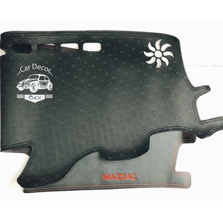 Thảm Taplo da PU vân carbon Mazda 2 loại cao cấp 3 lớp chống trượt