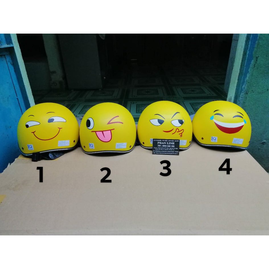 Nón mũ bảo hiểm Emoji