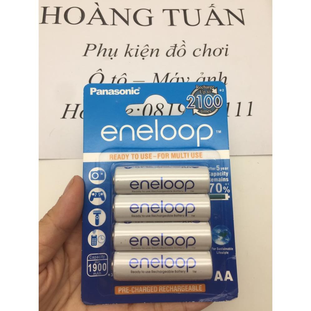 Pin sạc ENELOOP trắng 1900 mAh sạc đến 2100 lần tuổi thọ cao🎁Tặng hộp đựng