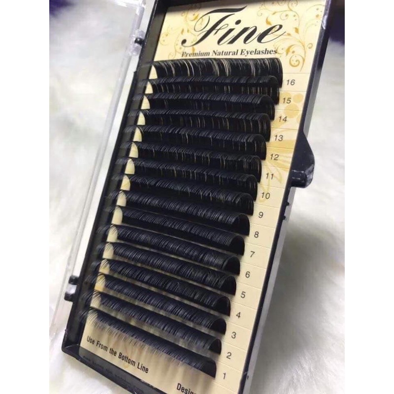 Flash sale Mi nối mi khay Fine 0.07 C, Cc, D,U 8-18mm- Có hàng mi khay mix size 8-12mm