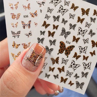 Sticker nail , sticker bướm dán móng tay.