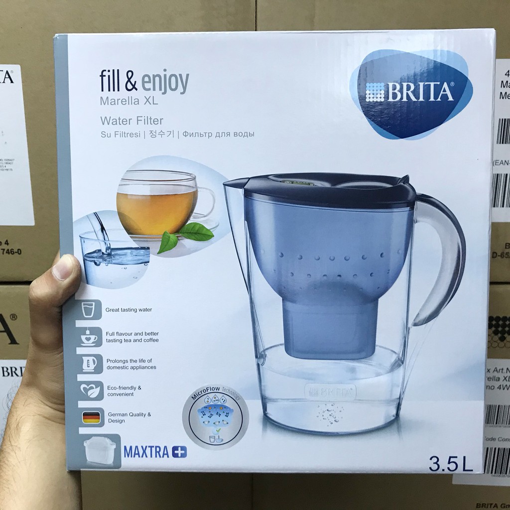 Bình lọc nước BRITA MARELLA XL - 3,5l (có sẵn 1 lõi lọc Maxtra Plus)