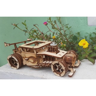 Đồ chơi lắp ráp gỗ 3D xe mô hình Bone Shaker