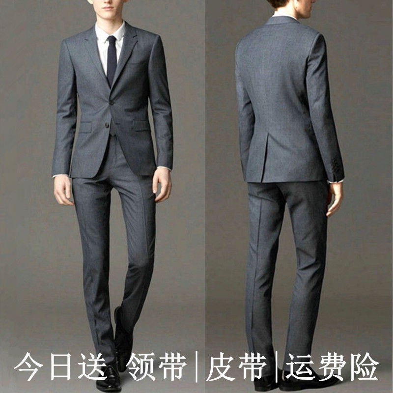 bán trước giá đặc biệtQuality Slim Suit Nam Bộ ba mảnh Công sở Trang trọng đồ Chú rể Áo cưới Phiên bản Hàn Quốc