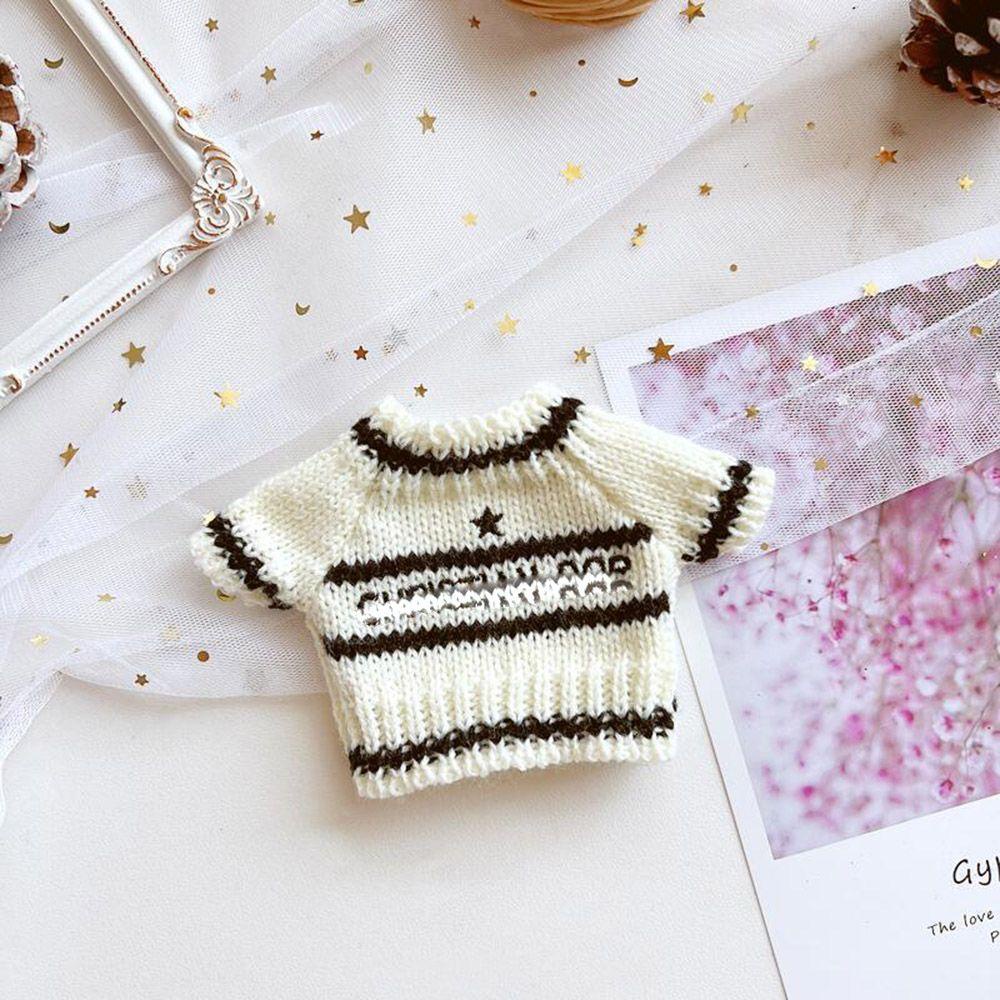 Áo Len Họa Tiết Hoa Màu Xanh Dương Và Đen Dành Cho Búp Bê