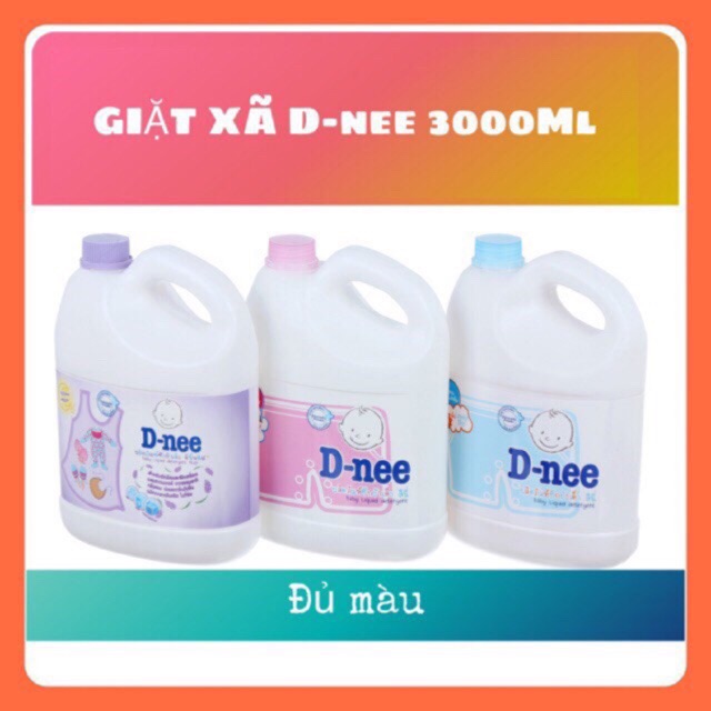 Nước Giặt Dnee Cho Quần Áo Trẻ Em 3 lít