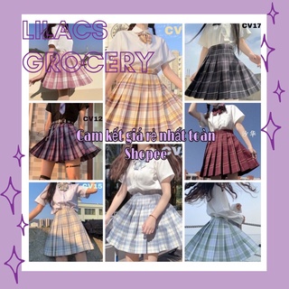 [CÓ SẴN] Set JK full 3 món Áo Váy tặng Nơ phong cách học sinh Nhật Bản Cosplay Ulzzang