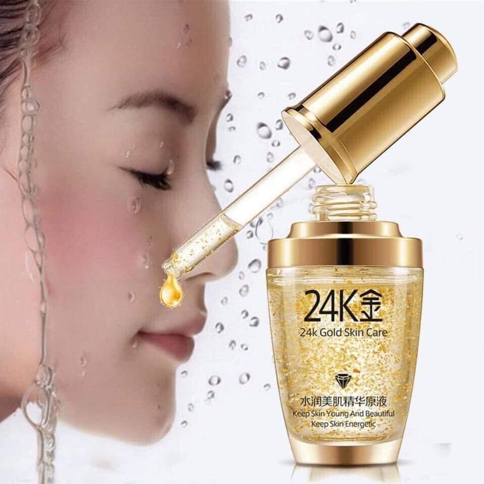 Serum 24K Gold Skin Care Bioaqua Tinh Chất Vàng 24K Dưỡng Da Chuyên Sâu, Kiểm Soát Dầu, Dưỡng Ẩm, Sáng Da Chính Hãng