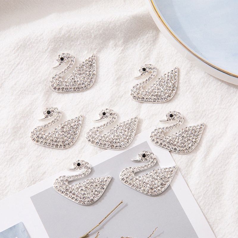 Swarovski Hộp Đựng Khăn Giấy Hình Thiên Nga Đính Kim Cương Giả Bằng Hợp Kim Cho Điện Thoại