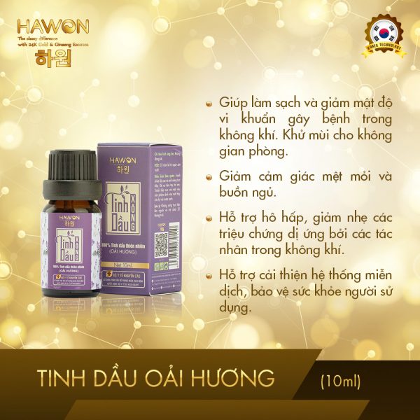 Tinh Dầu Xông Thiên Nhiên Lavender Nguyên Chất HAWON