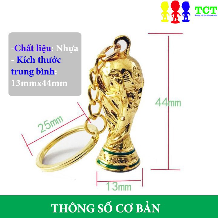 xe scooter Móc khóa cup bóng đá mini trang trí tượng cầu thủ bóng đá