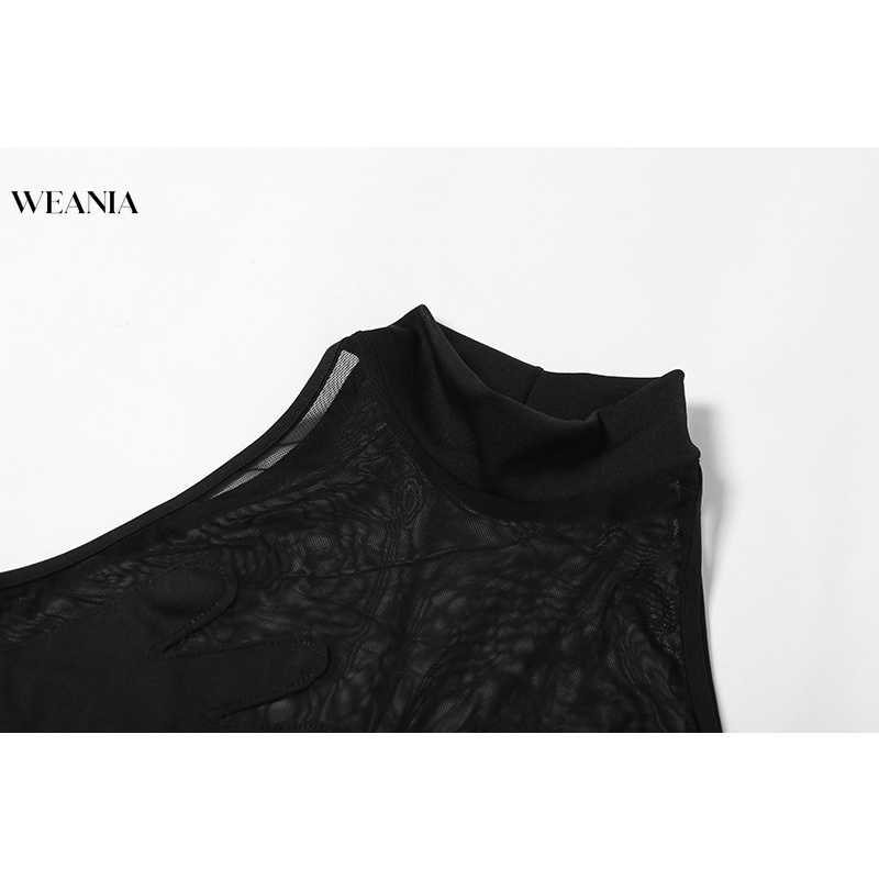 Bộ Bodysuit Lưới Xuyên Thấu Gợi Cảm