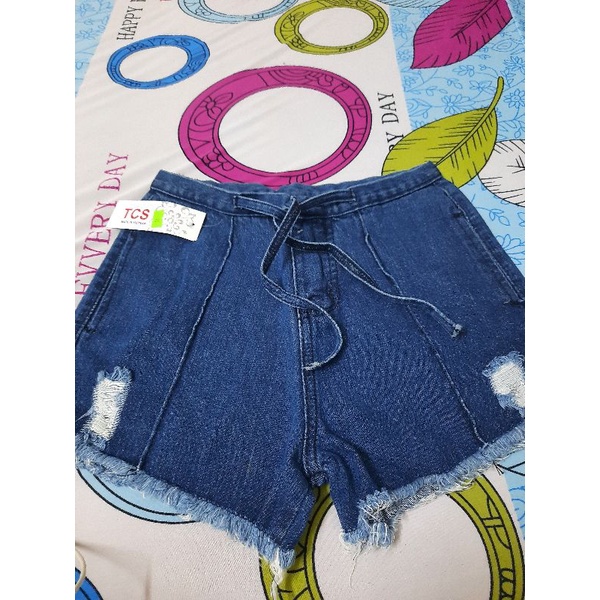 Quần short jean nữ có dây cột nơ ( ảnh thật 100%)