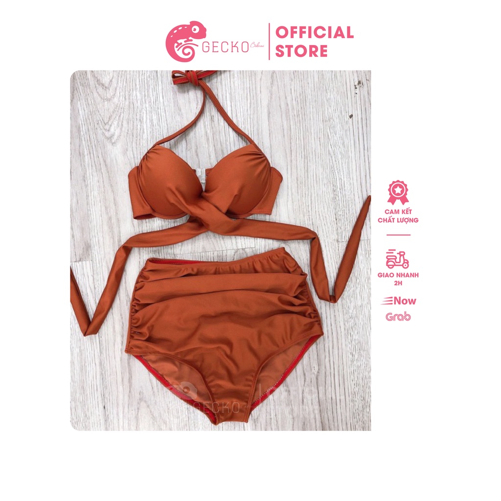 Bikini Đồ Bơi 2 Mảnh Áo Gọng Chéo Đệm Dày GK0224 (Nhiều Màu, Ảnh Thật)