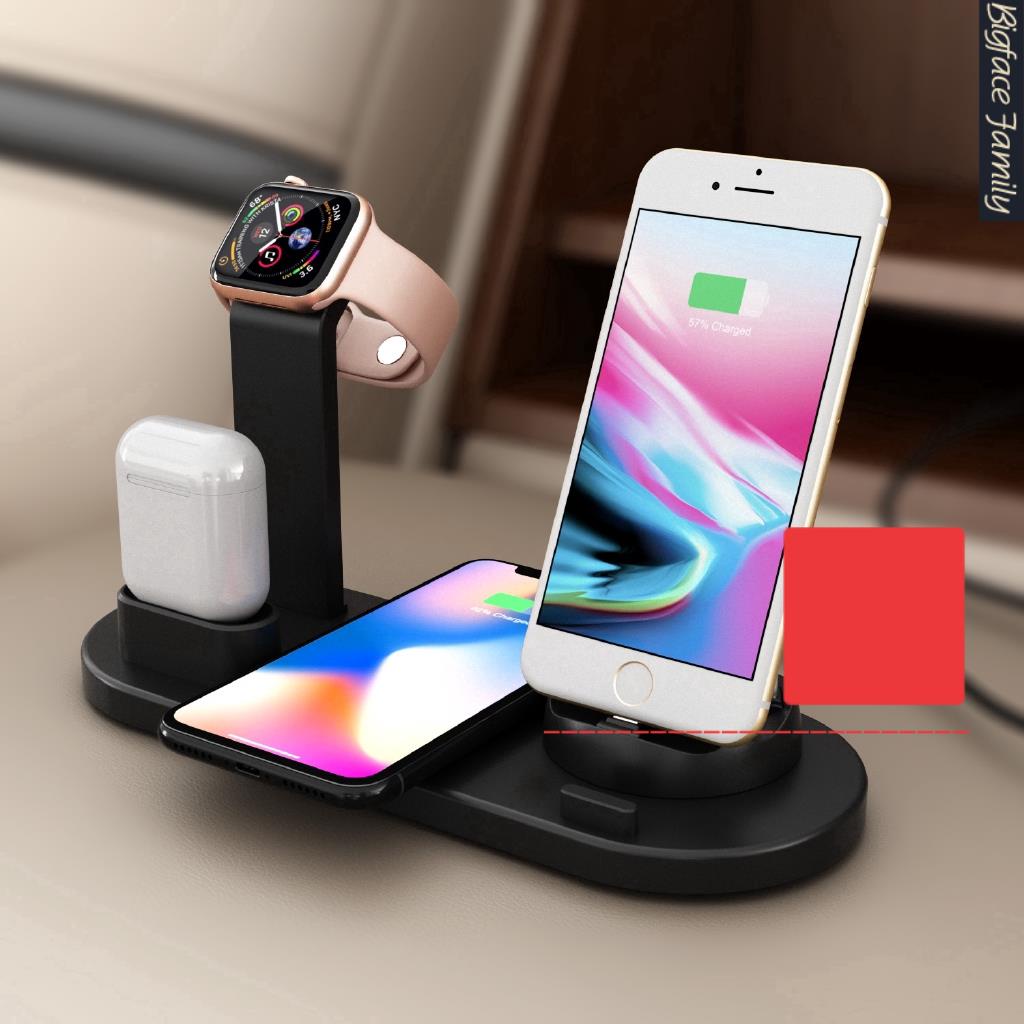 dây sạc iphone Bộ sạc không dây 3 trong 1 đa năng cho điện thoại iPhone đồng hồ iWatch Airpods tiện dụng