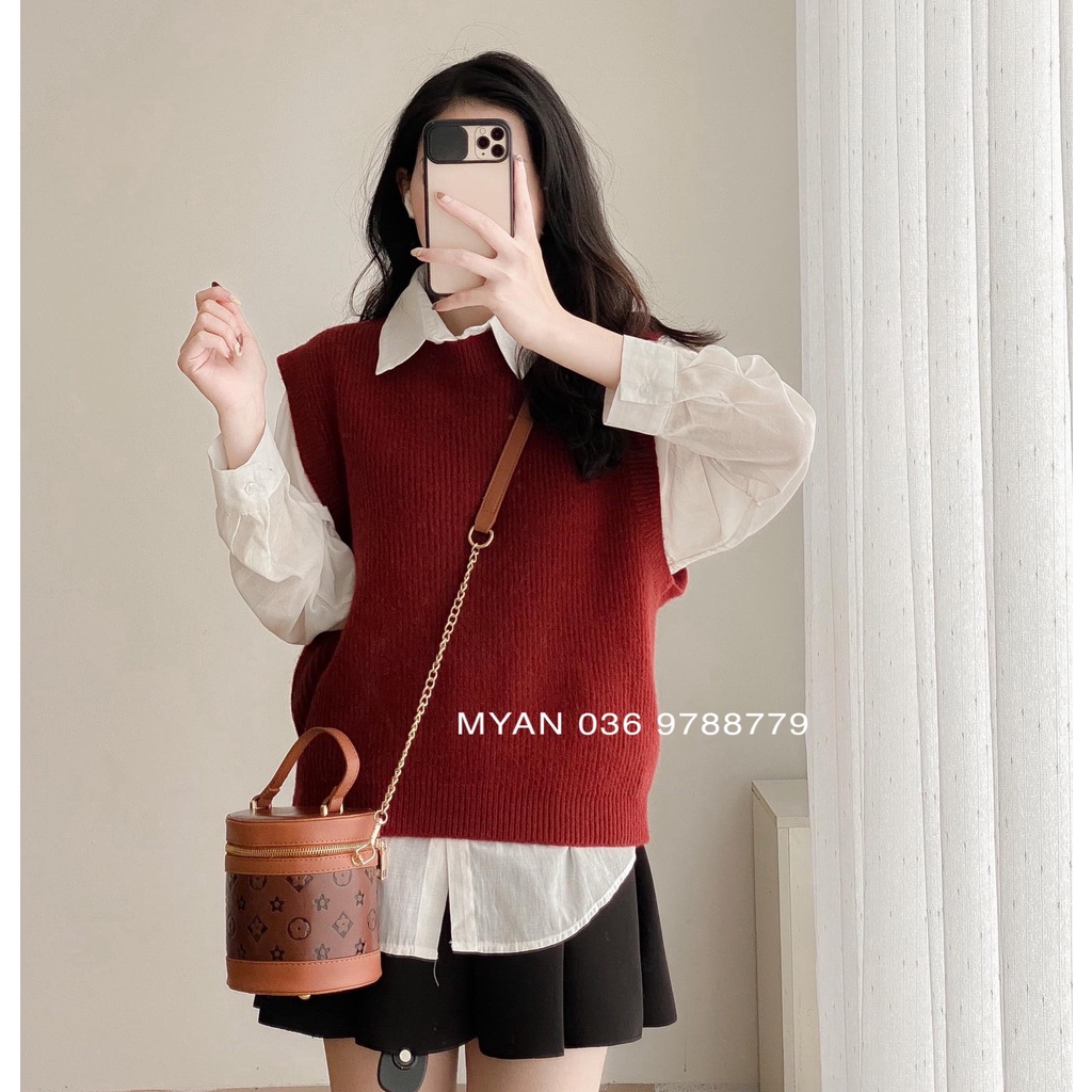 Gile len gân cổ tròn vạt bằng A122118 | BigBuy360 - bigbuy360.vn