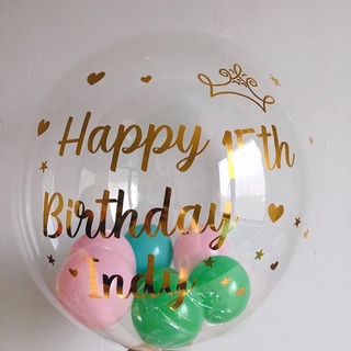Decal dán bóng jumbo trong suốt size 18-36 inch