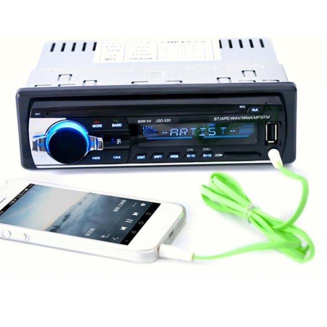'➭ Máy Nghe Nhạc MP3 Jsd-520 Kết Nối Bluetooth Đa Năng Cho Xe Hơi