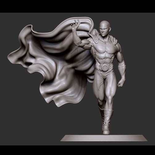 Mô Hình Saitama One Punch Man Bằng Chất Liệu Nhựa Resin - Cao 18 cm