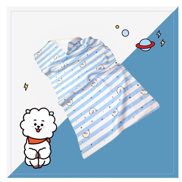 Khăn Lau Mặt In Hình BT21 Dễ Thương