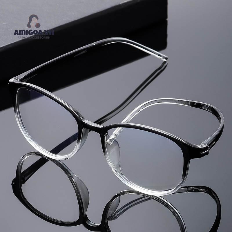 Mắt Kính Quang Học Chống Ánh Sáng Xanh Gọng Lớn Thời Trang Unisex