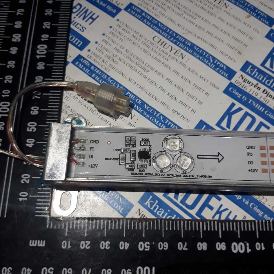led thanh nhôm ngoài trời full màu KDE2, 12V, 1m, 3cm kde2687