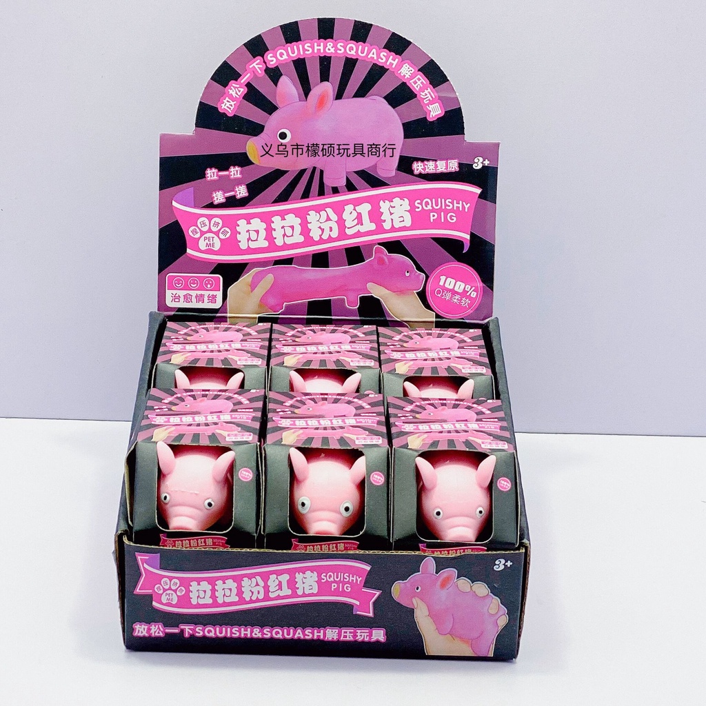 Squishy Heo Hồng Cát Gudetama Có Thể Kéo Dài Giải Trí Xả Stress Đáng Yêu Cực Vui Nhộn